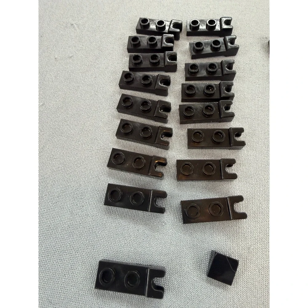 Lego 35 Black Ball and Socket Joint Connector Lot 1x2 Plate Modified MOC Parts - Picture 4 of 5
